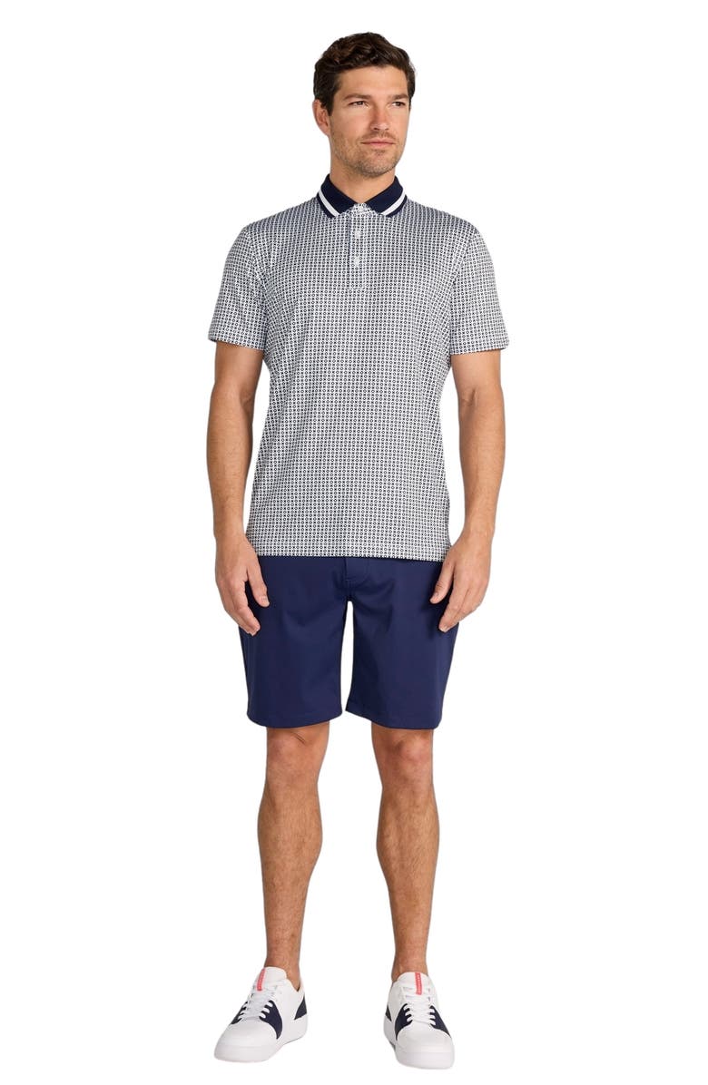 Redvanly Norvins Neat Tic Tac Toe Print Performance Polo, Alternate, color, 