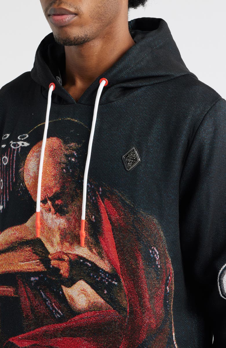 VERYRARE Saint Jerome Writing Hoodie, Alternate, color, Black