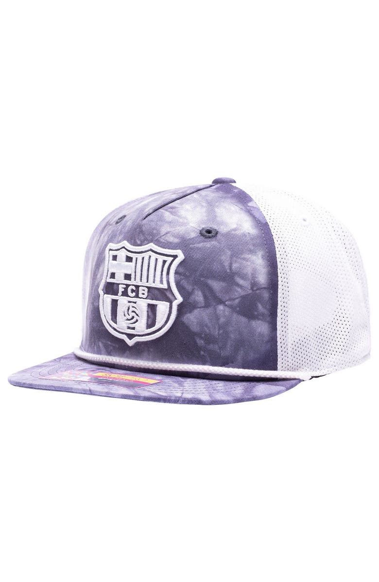 FAN INK Men's Barcelona Woodstock Tie-Dye Trucker Snapback, Alternate, color, 