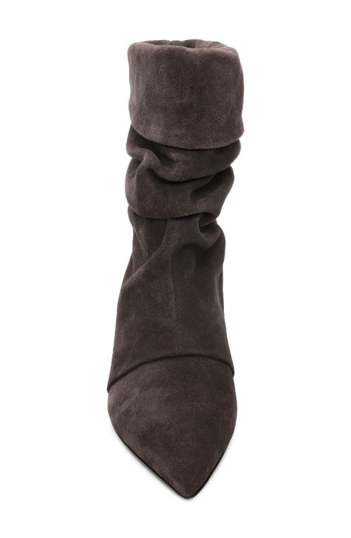 Ash Virgee High Heels Ankle Boots In Grey Suede In Gray