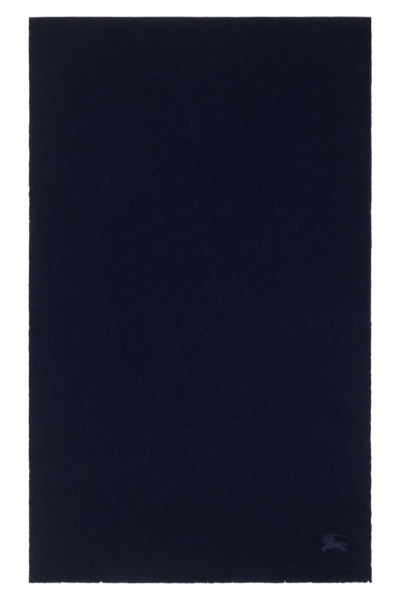 Equestrian Knight Design Cashmere Fringe Scarf, Main, color, MIDNIGHT
