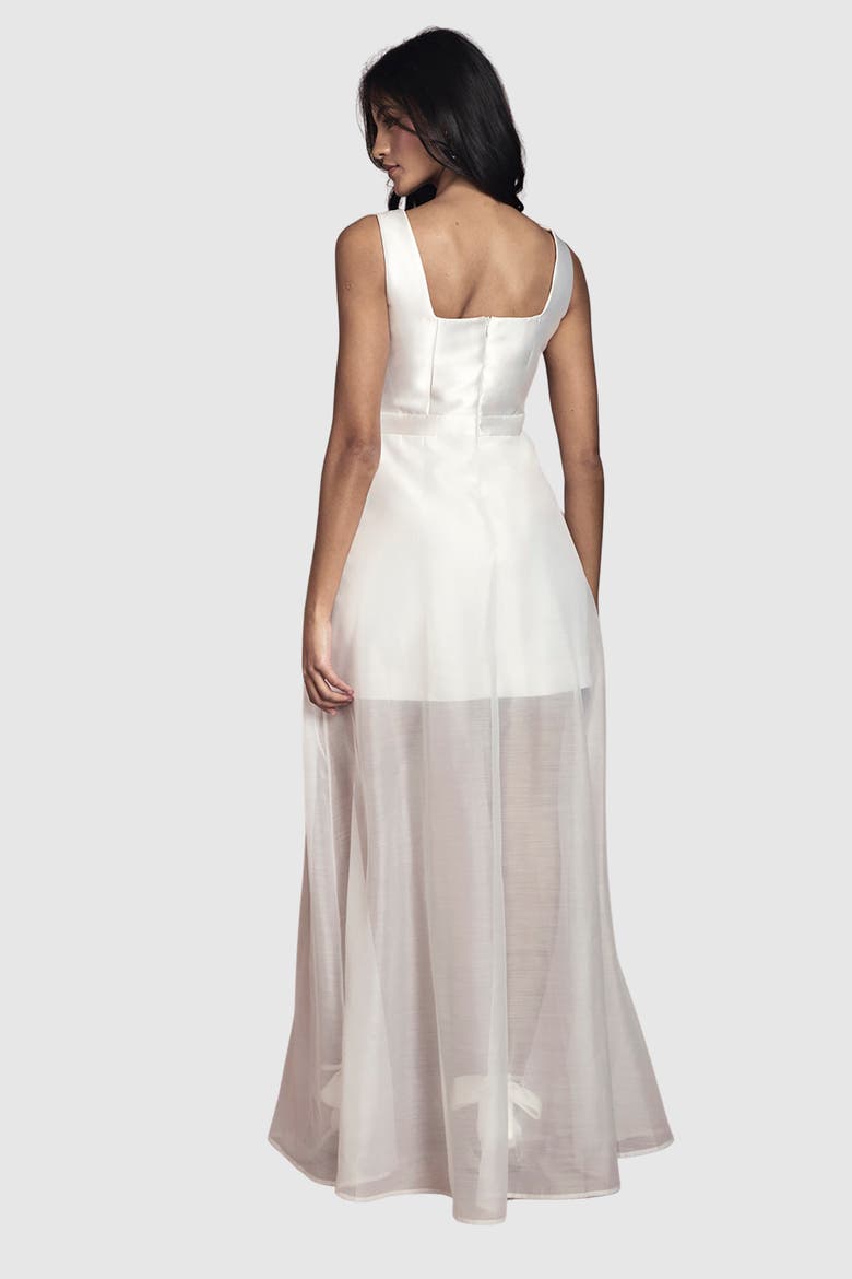 Petite Wide Strap Mini Dress, Alternate, color, Ivory