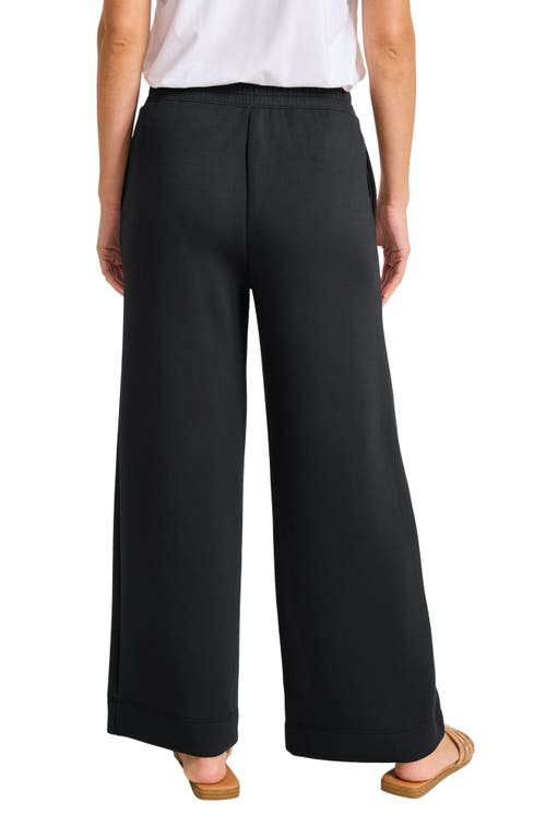 Tommy Bahama Palm Voyage Wide Leg Pants In Black