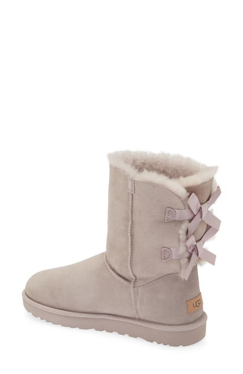 Ugg ® Bailey Bow Ii Genuine Shearling Boot In Pale Smoke