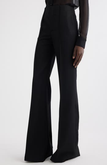 【関税&送料込】Chloe Black Asymmetrical Wool Trousers Chloé Asymmetric Trousers | Black | FARFETCH EG