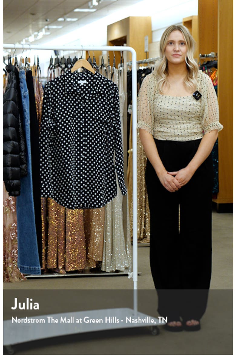 Slim Signature Polka Dot Silk Shirt video