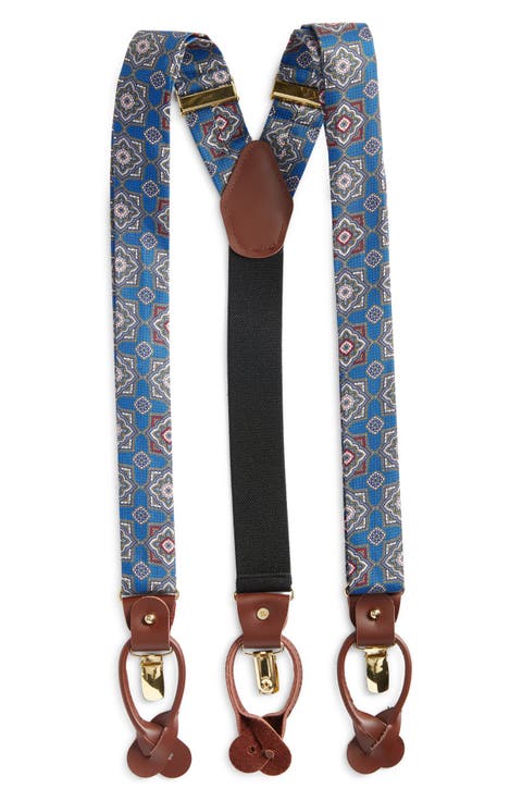 Silk Medallion Suspenders