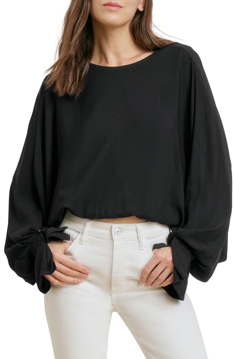Favorite Daughter Making Me Blush Top, Main, color, Black