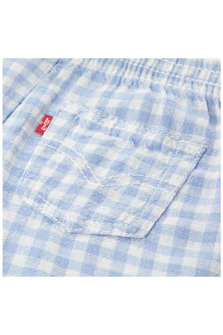 Gingham Check Shirt & Shorts Set, Alternate, color, CHAMBRAY BLUE