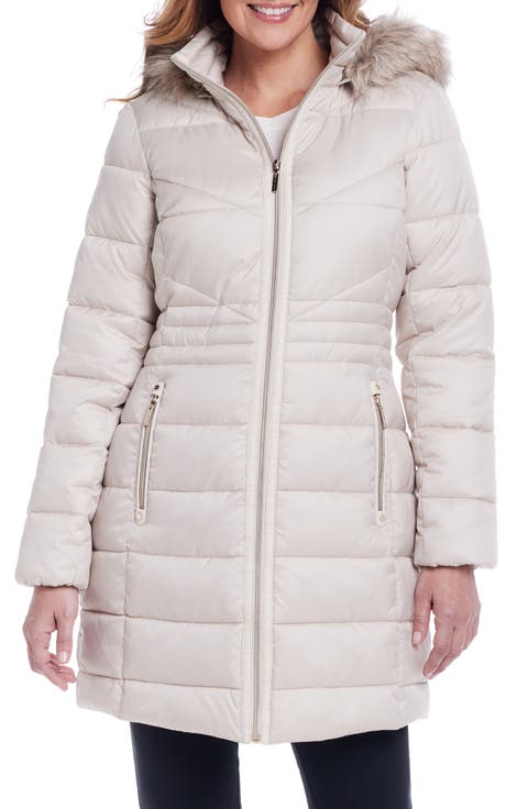 Women's Ivory Puffer Jackets & Down Coats | Nordstrom
