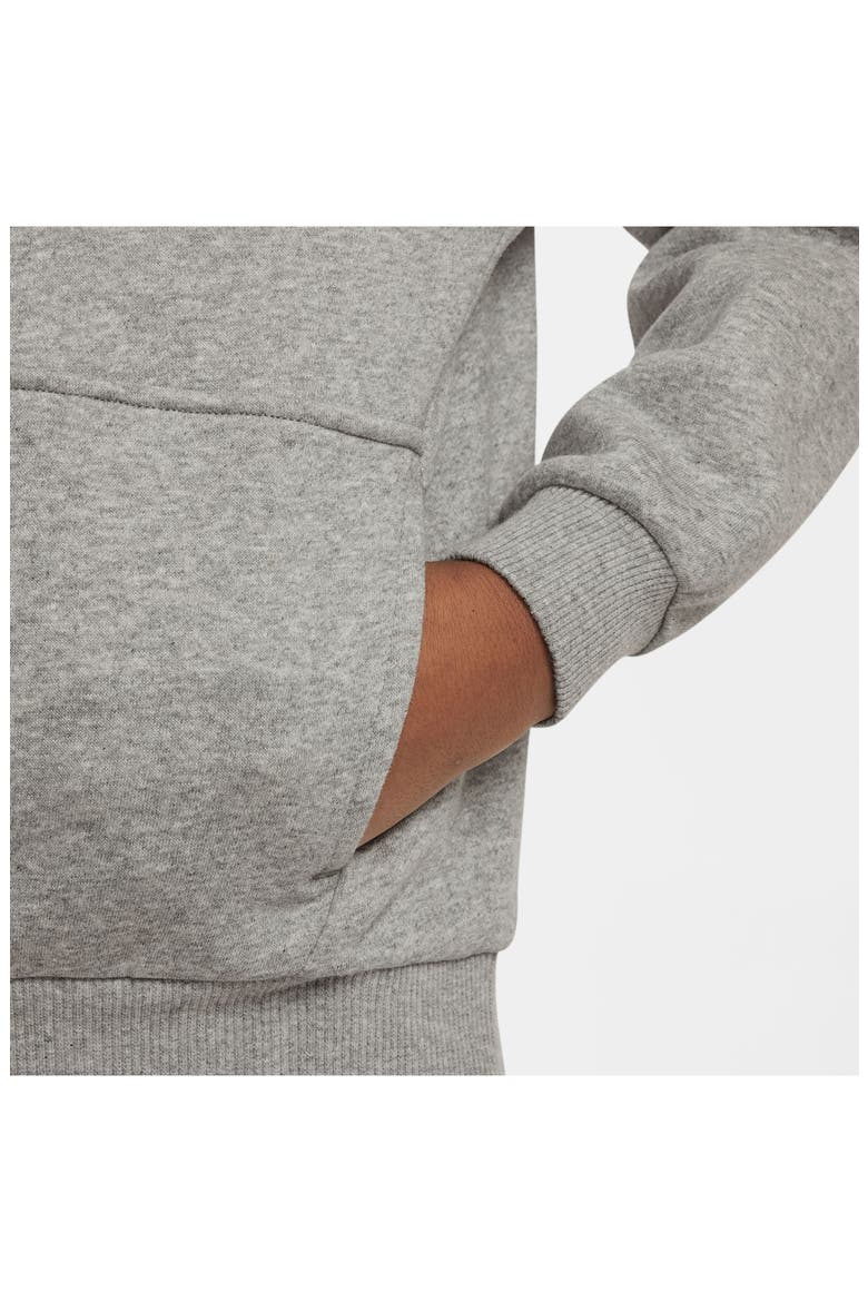 Kids' Sportswear Club Fleece Hoodie, Alternate, color, 063 D GR H/WHITE