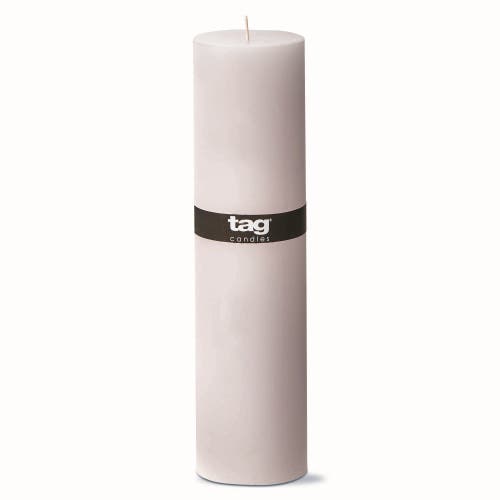 Tag Ivory Pillar Wax Candle Set Of 2 Unscented Long Burning In White