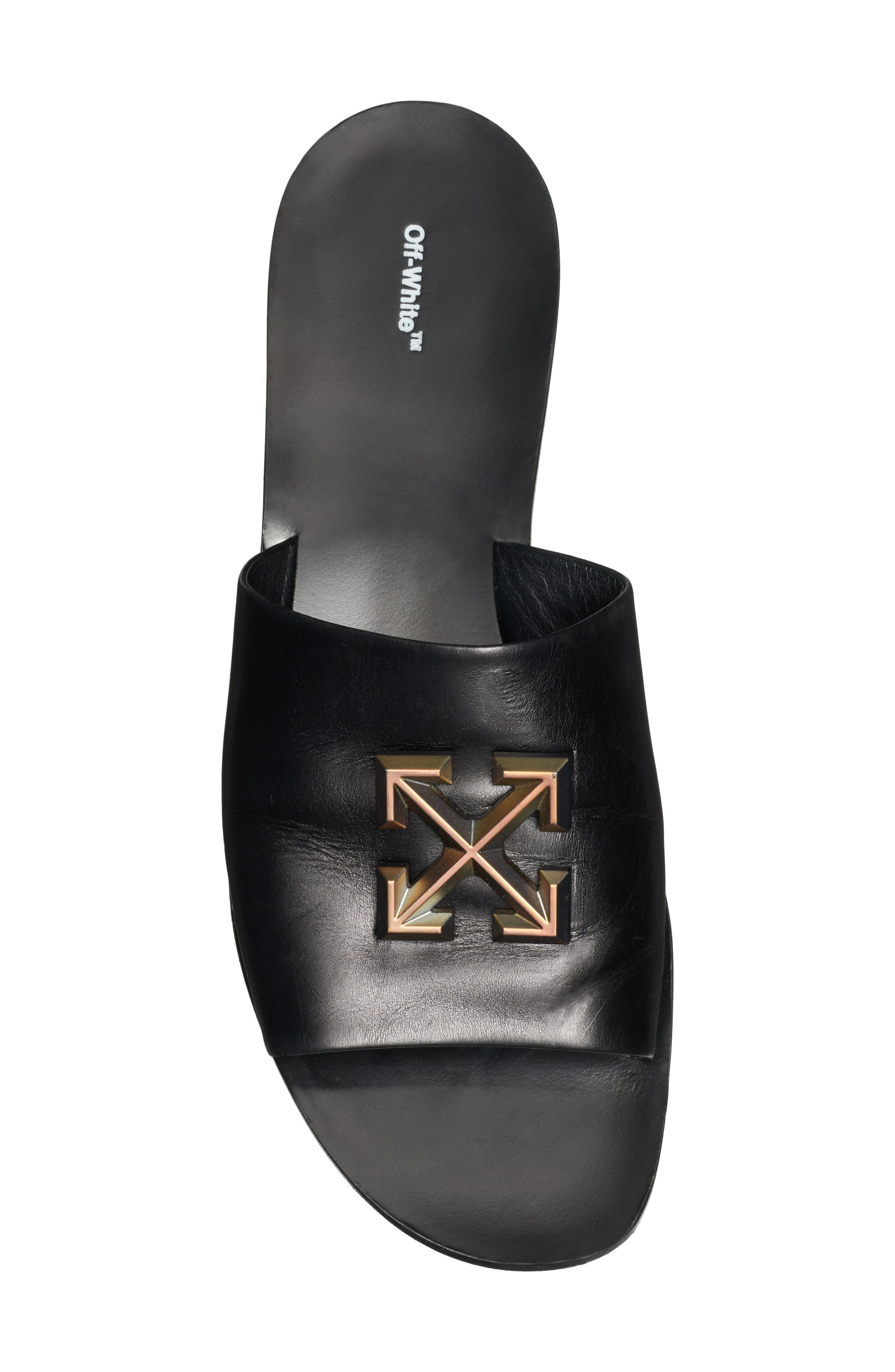 Off-White Arrow Slide Sandal, Alternate, color, 