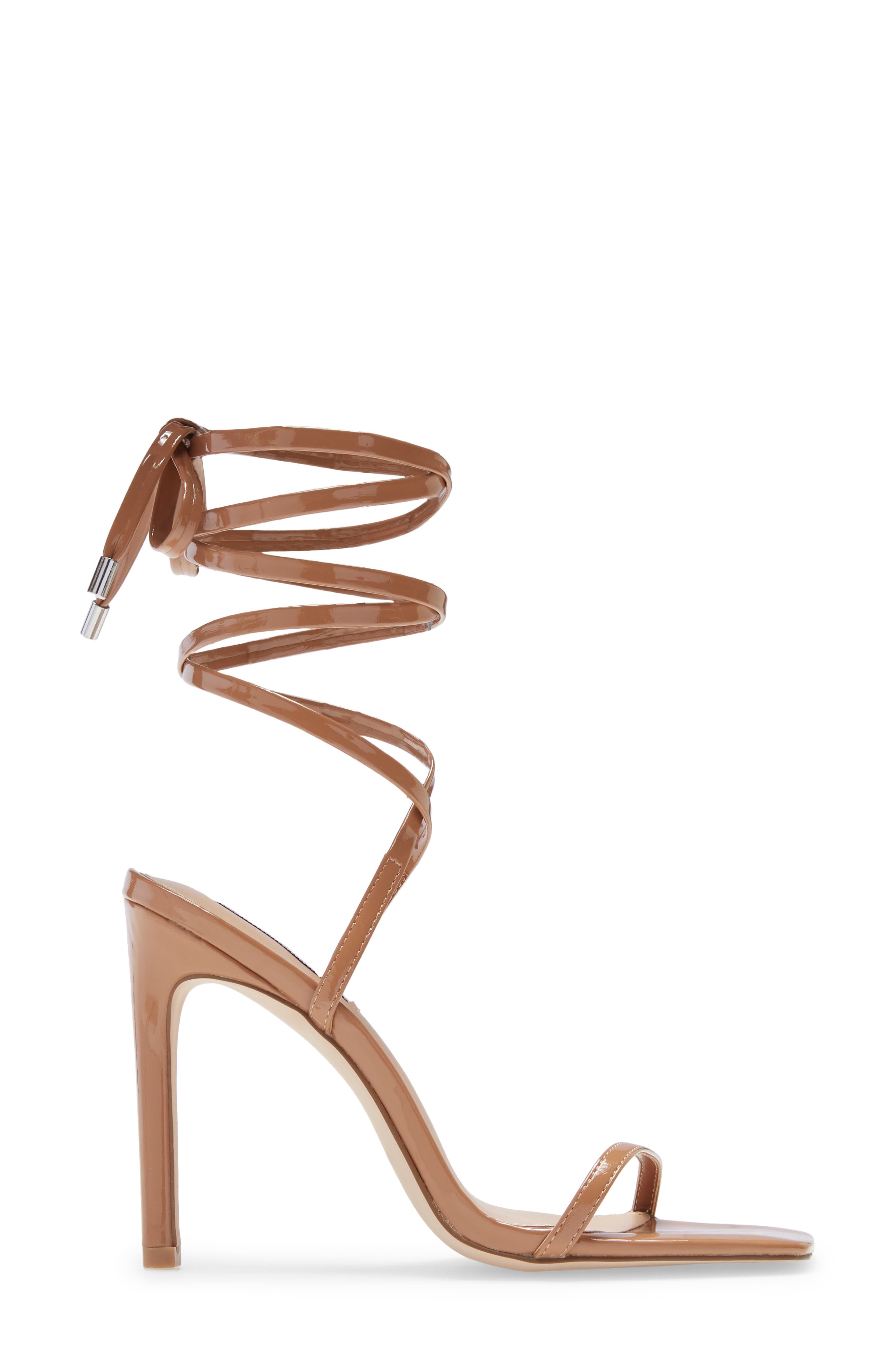 Steve Madden Uplift Lace-Up Sandal, Alternate, color, Camel Patent