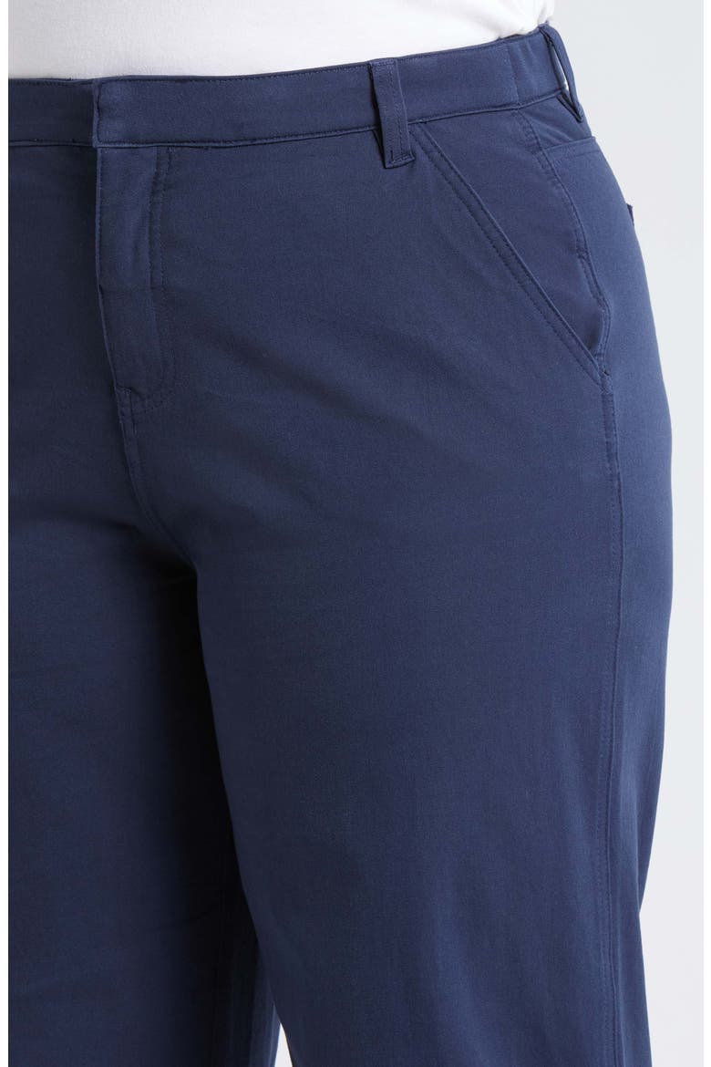 Orchard High Waist Stretch Twill Chino Pants, Alternate, color, NAVY