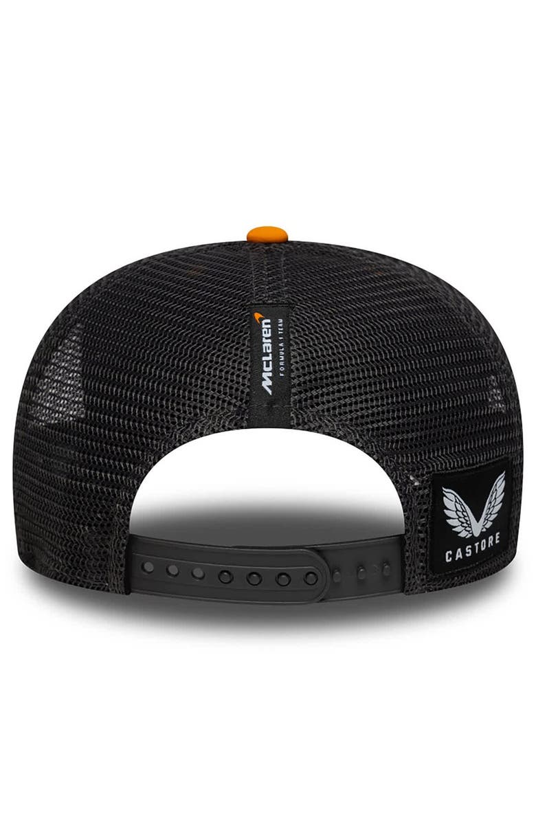 New Era Men's New Era  Orange/Black McLaren F1 Team  9SEVENTY Stretch-Snap Trucker Hat, Alternate, color, 