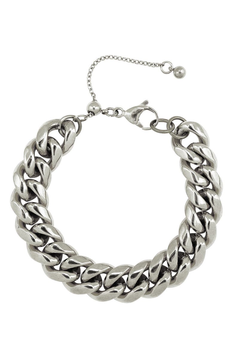 REBL Cuban Link Bracelet, Main, color,