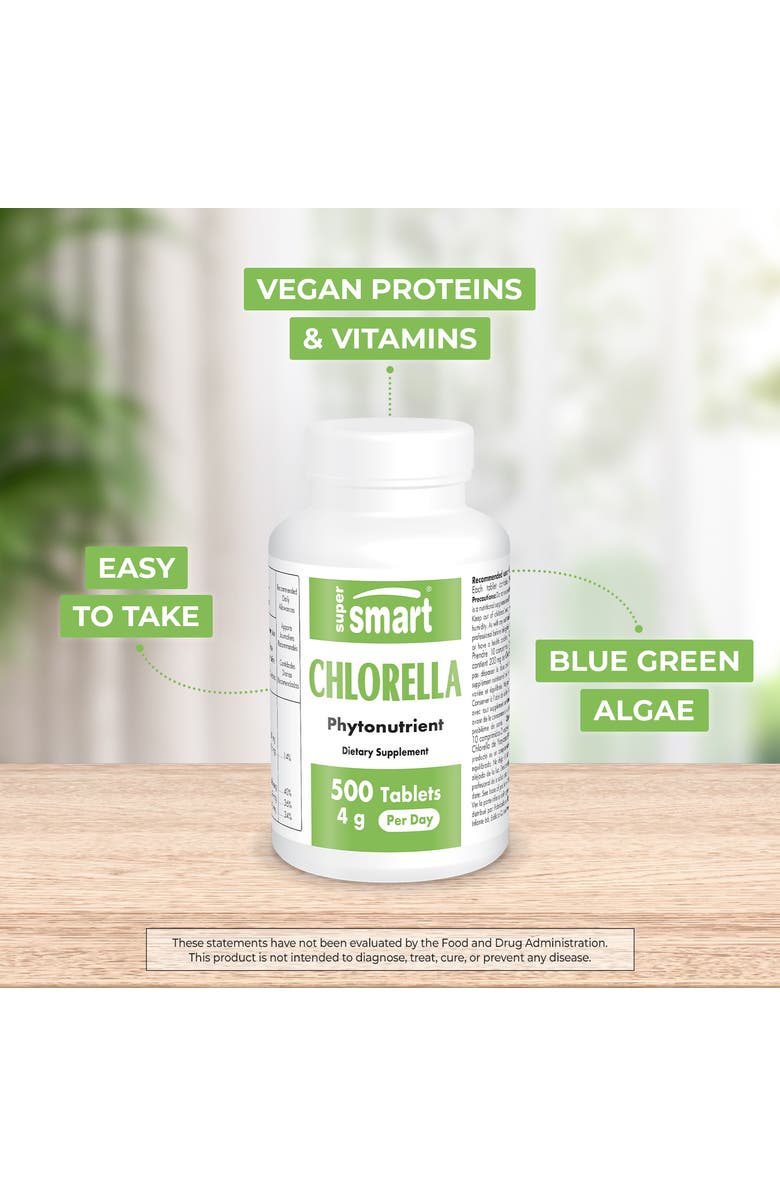 SuperSmart Chlorella Supplement 4g, Alternate, color, NO COLOR