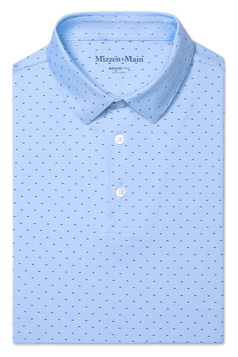 Versa Trim Fit Performance Golf Polo, Alternate, color, CLOUD BLUE STACKED GEO