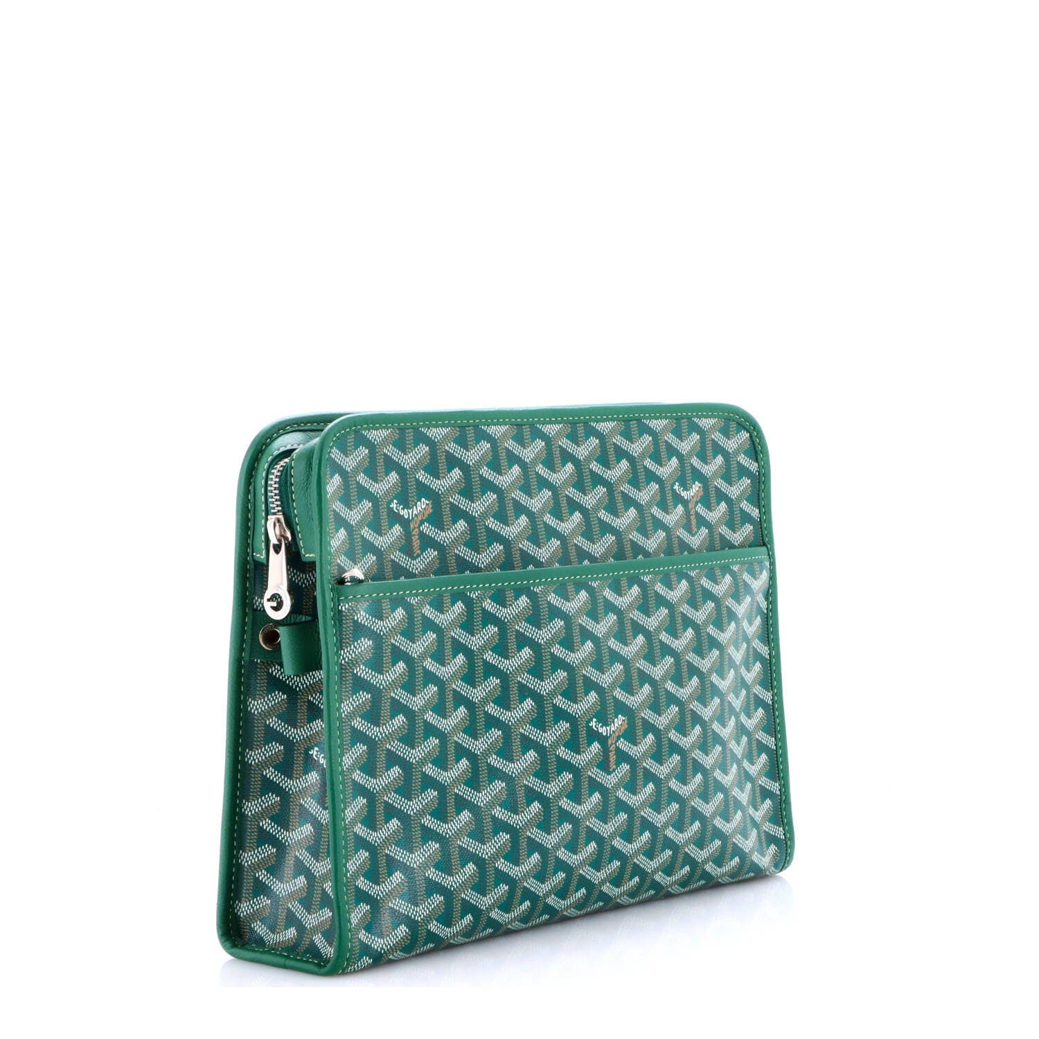 Jouvence Toiletry Pouch Coated Canvas GM, Alternate, color, Green