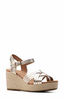Clarks® Sabina Platform Wedge Sandal
