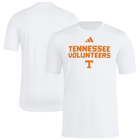 Men's adidas  White Tennessee Volunteers Wordmark Poly T-Shirt