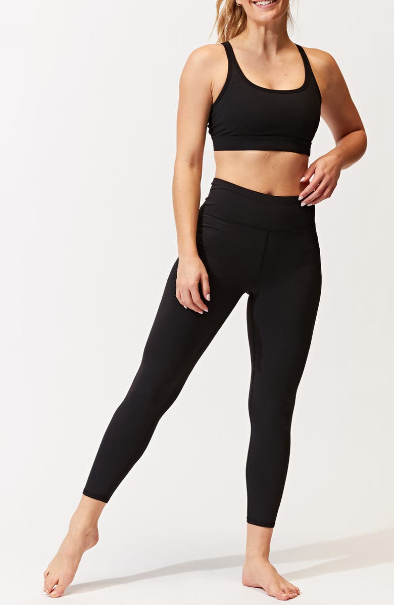 Threads 4 Thought Claire High Waist 7/8 Leggings, Alternate, color, Jet Black