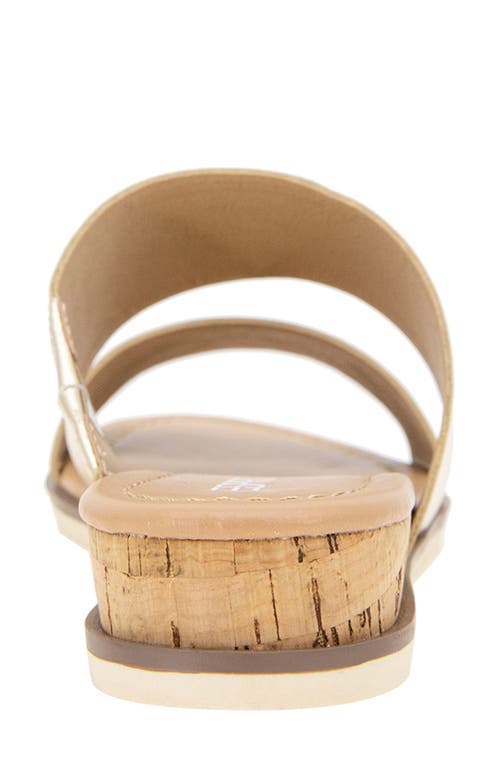 Esprit Dansel Wedge Slide Sandal In Gold