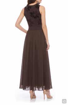 Mixed Media Beaded Midi Dress