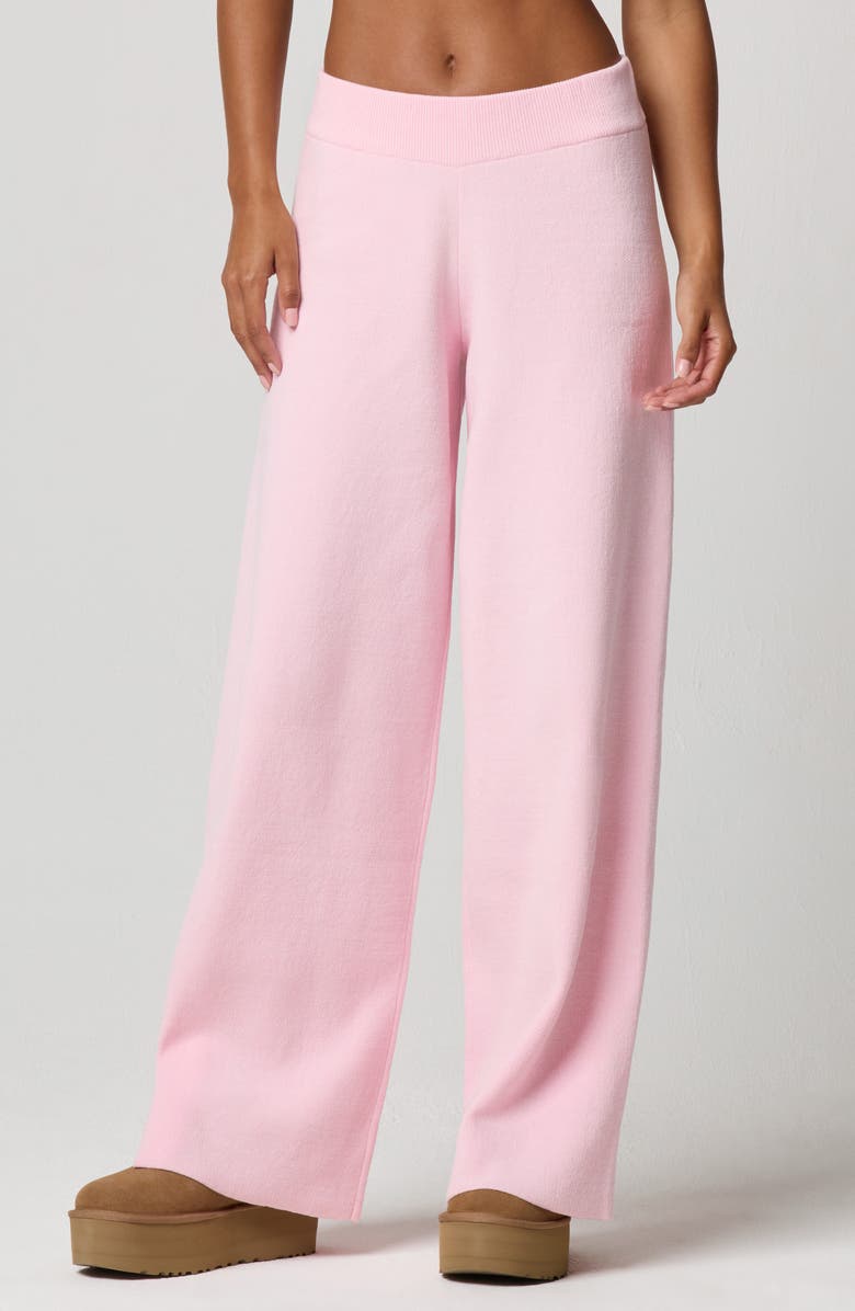 Florence by Mills Chenille Wide Leg Pants, Main, color, Ballet Slipper