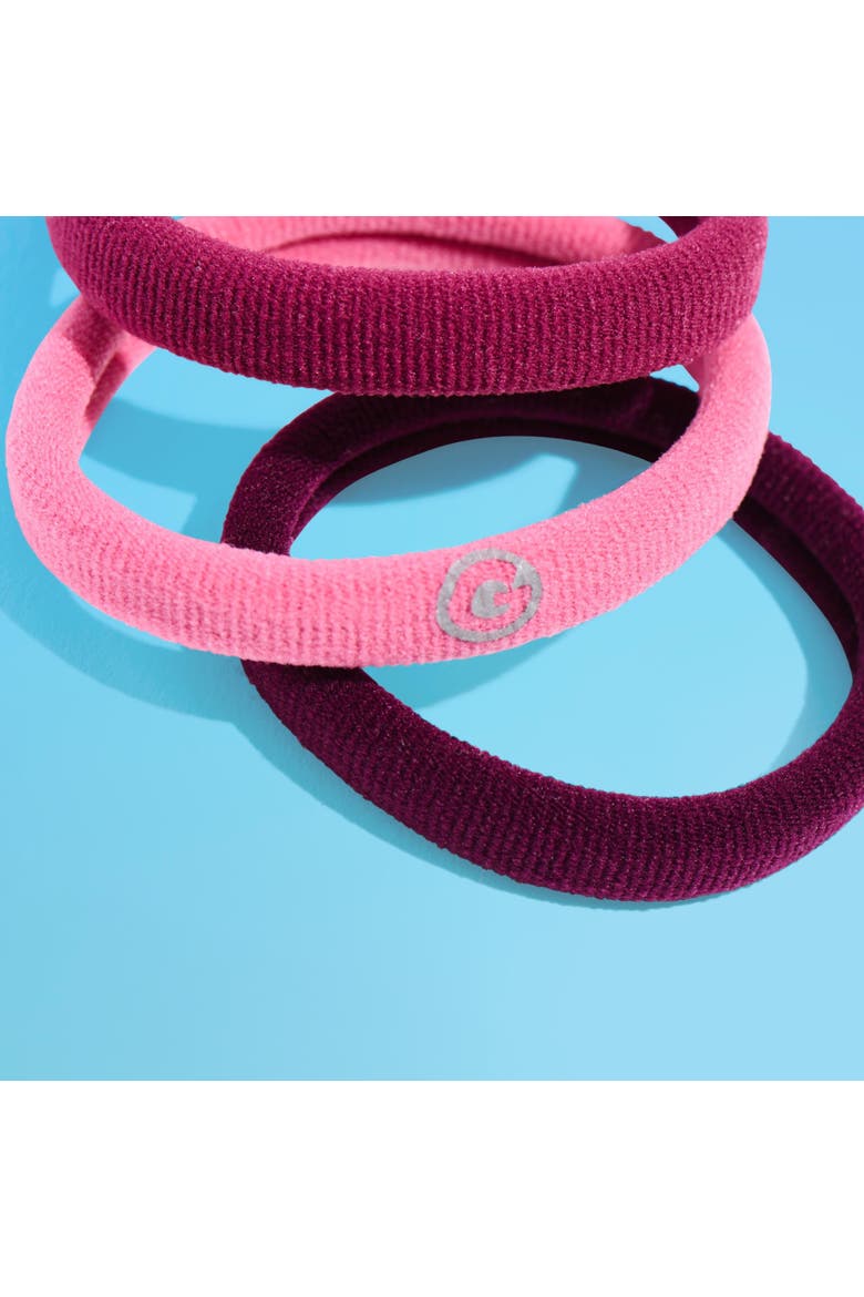 Any Fit Hair Bands, Damage Free Hair Ties Made with Seamless Microfiber Elastics, Alternate, color, Pink