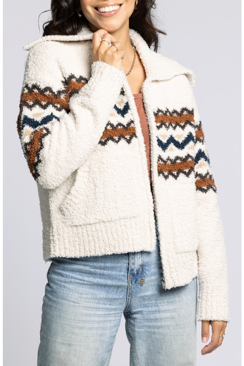 Myra Sweater Jacket, Main, color, HEATHER OAK
