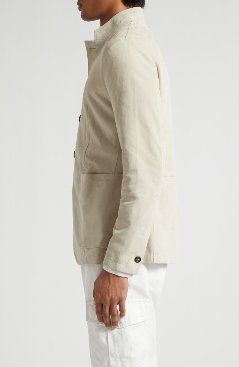 Eleventy Suede Jacket, Alternate, color, 02 Sand