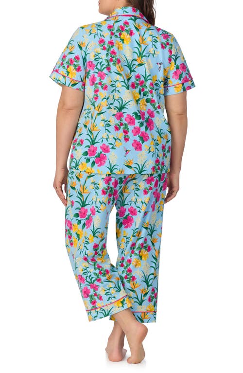 BEDHEAD PAJAMAS BEDHEAD PAJAMAS PRINT CROP STRETCH JERSEY PAJAMAS