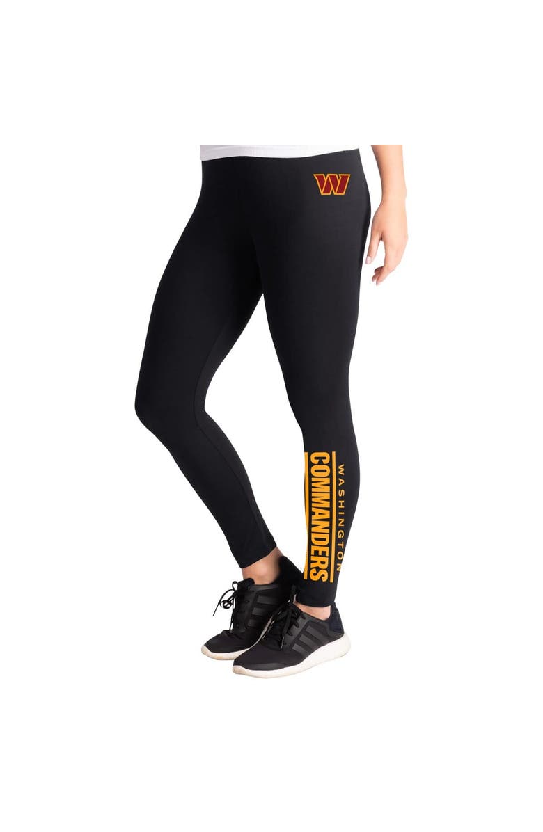 G-III 4HER BY CARL BANKS Women's G-III 4Her by Carl Banks Black Washington Commanders Pregame Leggings, Alternate, color, Black