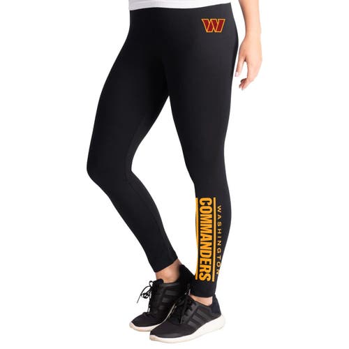 G-iii 4her By Carl Banks Black Washington Commanders Pregame Leggings In Black