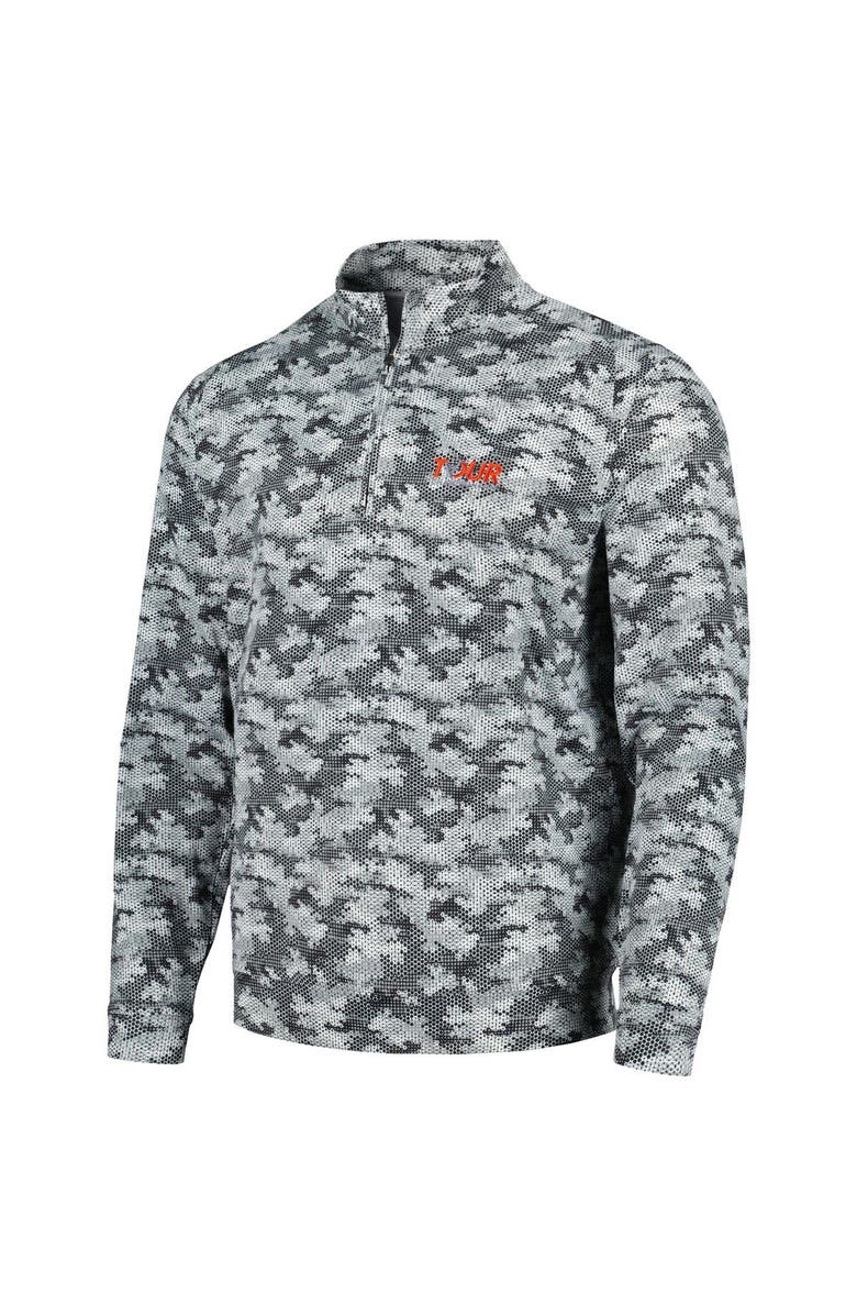 johnnie-O Men's johnnie-O Black TOUR Championship Lando Quarter-Zip Top, Alternate, color,