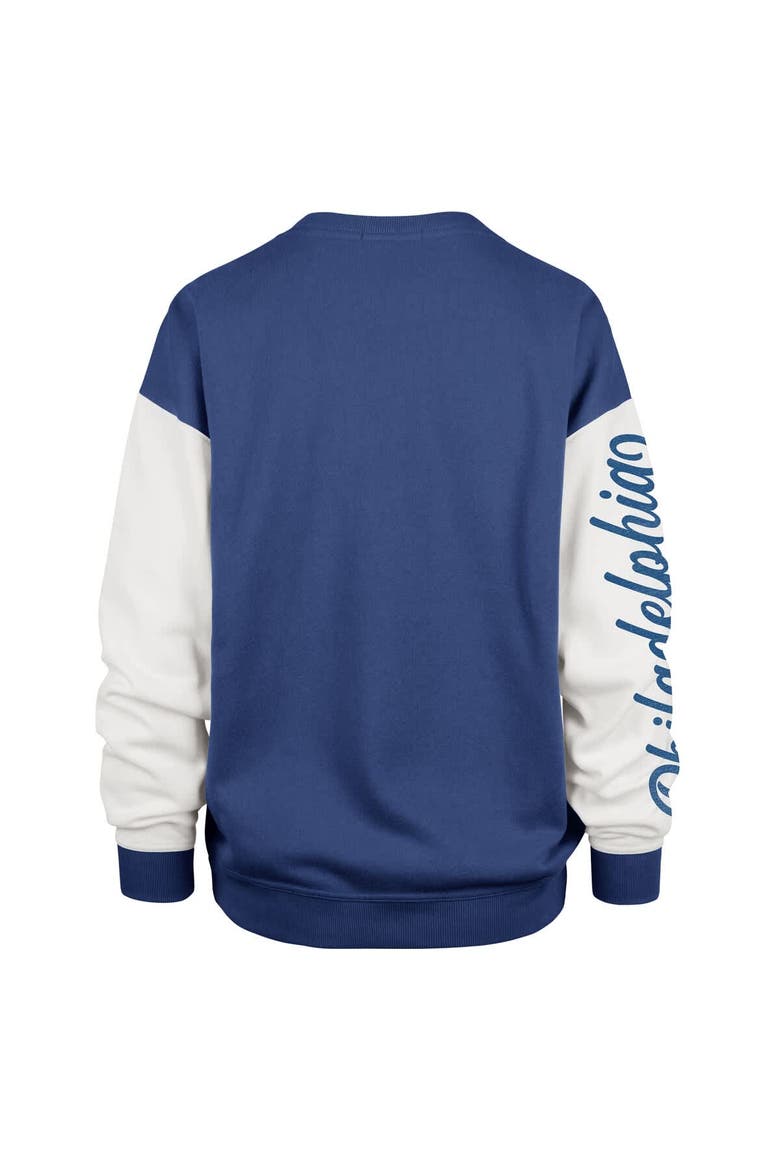 Women's '47 Royal Philadelphia 76ers Plus Size Oversized Rise Andie Pullover Sweatshirt, Alternate, color, Royal