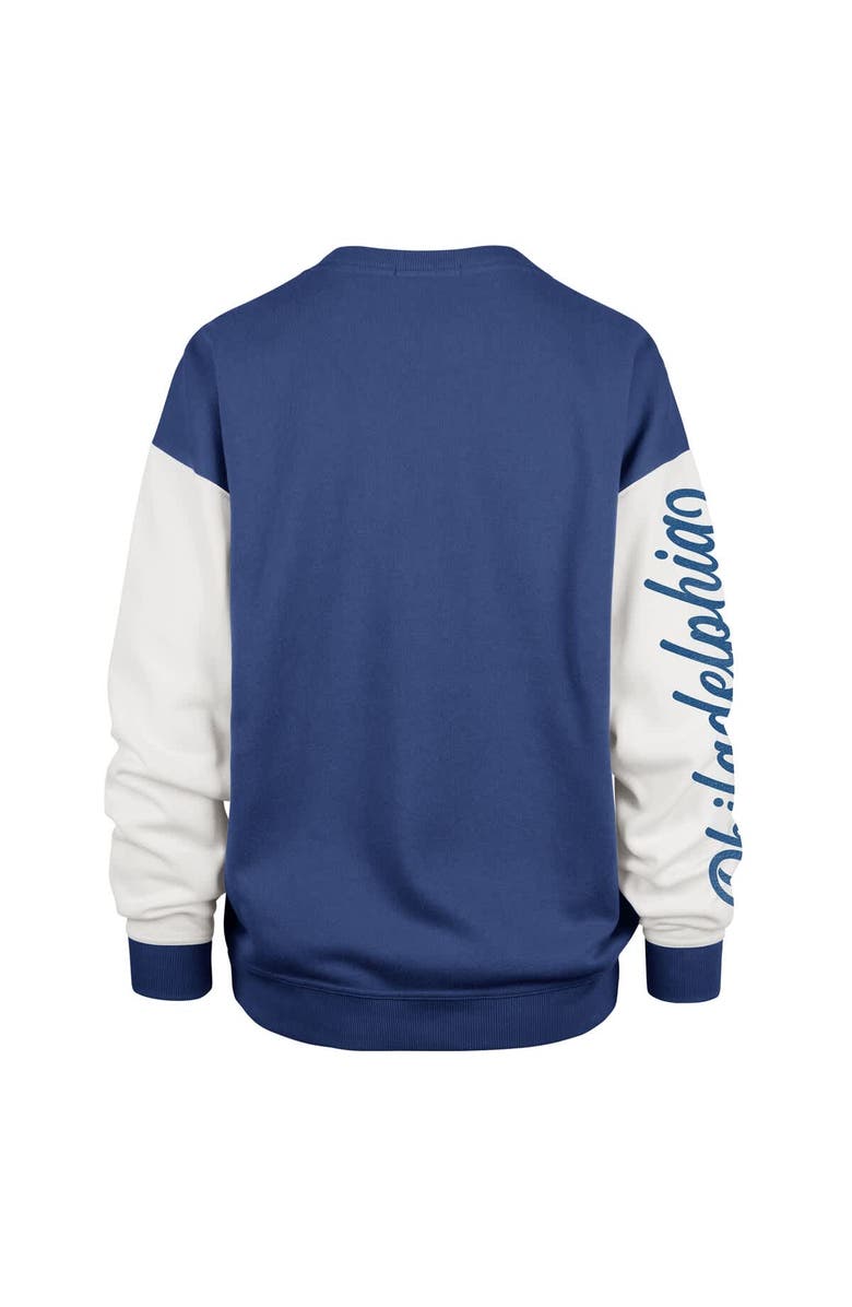 '47 Women's '47 Royal Philadelphia 76ers Plus Size Oversized Rise Andie Pullover Sweatshirt, Alternate, color, Royal