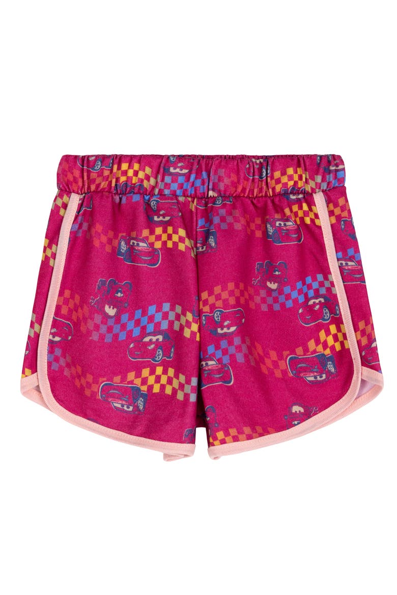 Cars 2-Piece T-Shirt and Dolphin Shorts Set, Alternate, color, Cars Pink Magenta