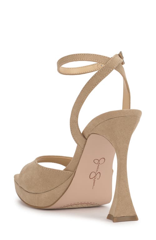 Jessica Simpson Jixte Ankle Strap Platform Sandal In Brown