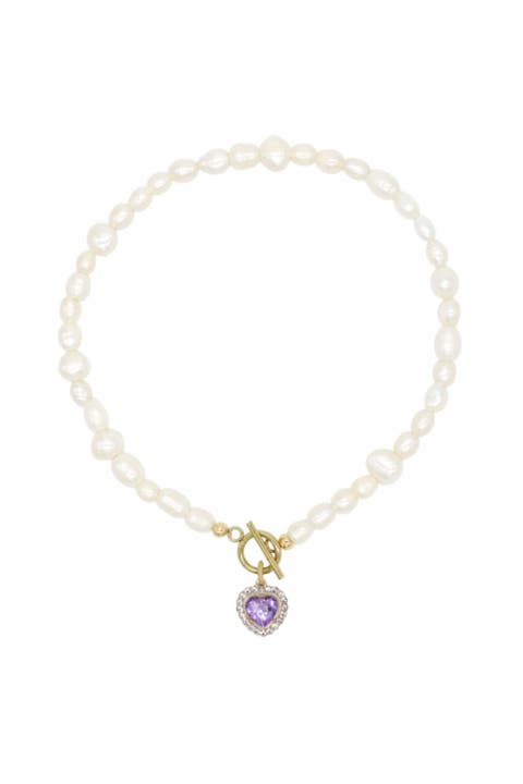 Heart Pearl Necklace