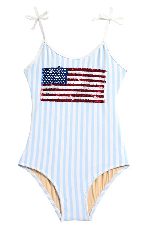 Kids' Americana Sequin One-Piece Swimsuit (Toddler & Little Kid)