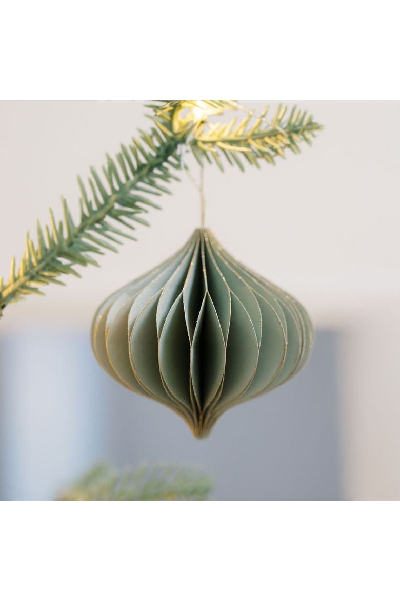 Mini Paper Honeycomb Assorted Ornament, Alternate, color, Mauve, Light Green, Crème