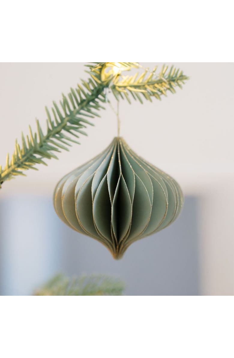 CG Hunter Mini Paper Honeycomb Assorted Ornament, Alternate, color, Mauve, Light Green, Crème