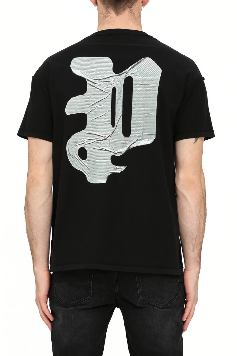 Texture Inside Out Graphic T-Shirt, Alternate, color, BLACK