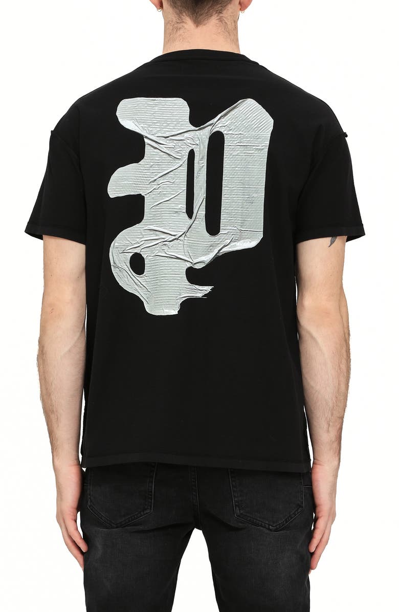 PURPLE BRAND Texture Inside Out Graphic T-Shirt, Alternate, color, Black