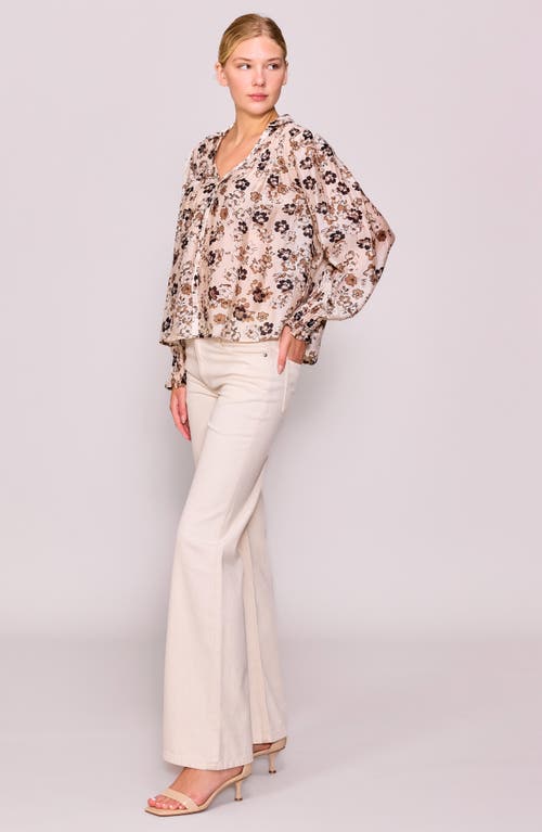 Melloday Print Button-up Shirt In Neutral