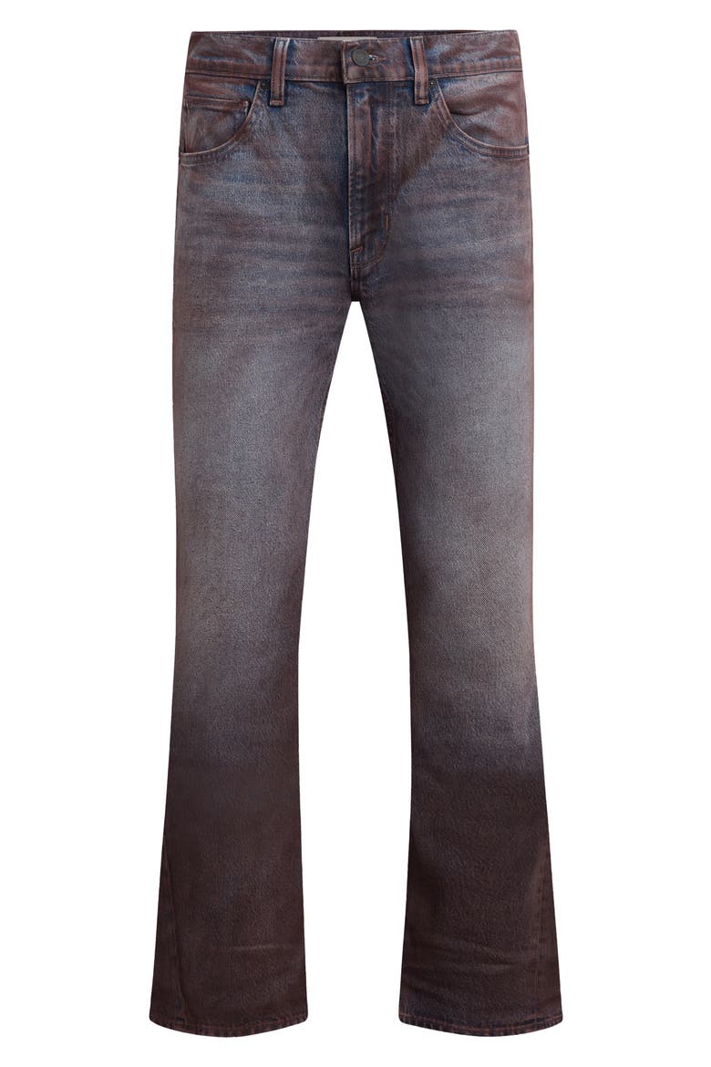 Walker Kick Flare Jeans, Alternate, color, COATED PORT