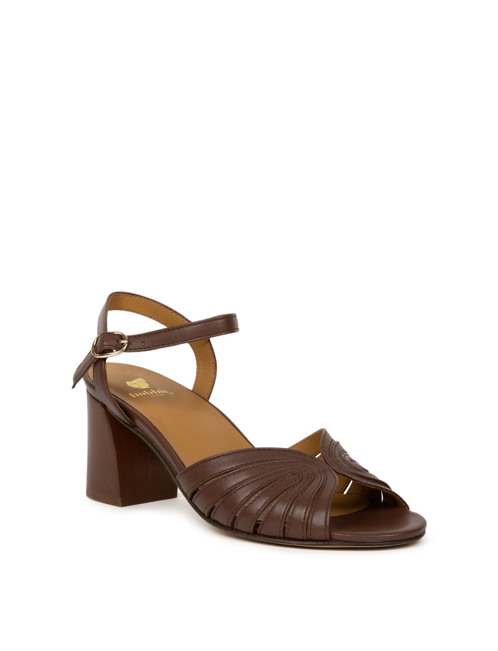 Eileen Heeled Sandals, Alternate, color, Chocolate
